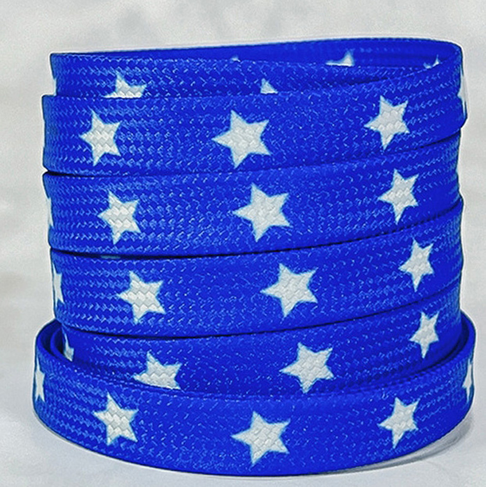 Blue background with white star
