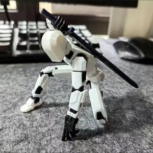 Çok eklemli hareketli Robot 2.0 3d baskılı manken oyuncak Anime figürü PVC modeli bebek koleksiyon oyuncaklar çocuklar noel Christmas hediye - Product Image 3
