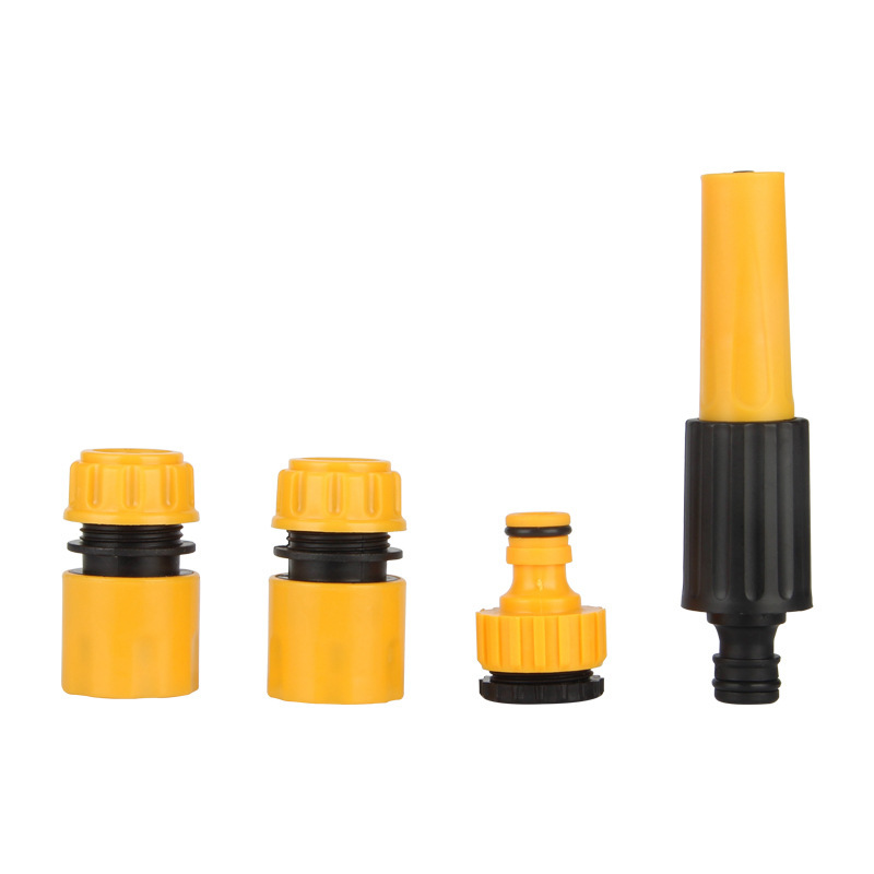Conjunto de plástico naranja + negro