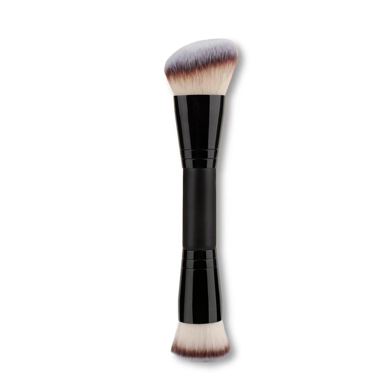 manche noir-cheveux tricolores-double brosse-fond plat