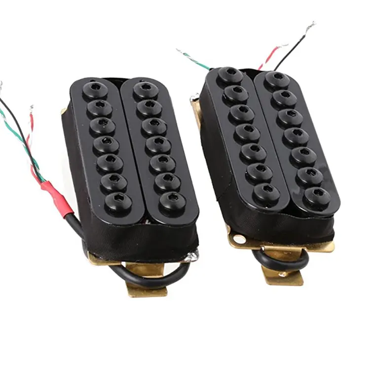 מותאם אישית חשמלי גיטרה humbucker איסוף 7 מחרוזת גיטרה טנדר עם קרמיקה מגנט בר