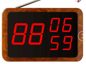 <strong>Wireless</strong> Touch Screen Restaurant Pager <strong>System</strong> Three Groups Number Display Receiver with <strong>Push</strong> <strong>Button</strong> - Product Image 2