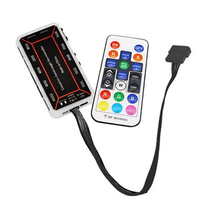 MANMU Rgb Led Controller Hub Sync Light Pc Gaming 6Pin Case Fan Argb Controller con telecomando Wireless Rf - Product Image 4