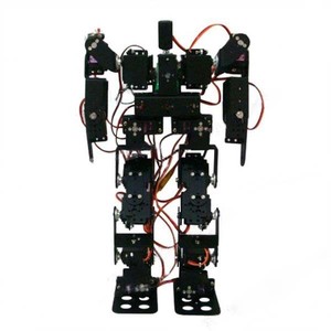 17DOF Robot Robot educativo robotico Robot umanoide Kit Servo staffa cuscinetto a sfera nero - Product Image 1