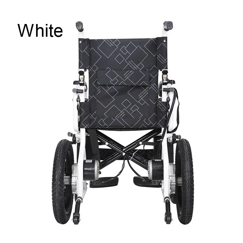 Cadeira de rodas elétrica grande, leve, pequeno motor de potência, viagem