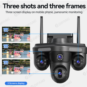 3 ekranlar açık WiFi güvenlik kamerası hareket algılama, renk gece görüş, iki yönlü ses fabrika doğrudan güvenlik kameraları - Product Image 3