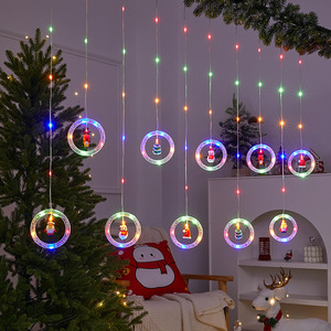 8機能リモコン屋外クリスマスツリーカーテンライトペンタグラム円ホリデーウィンドウデコレーションIP65モール用 - Product Image 4