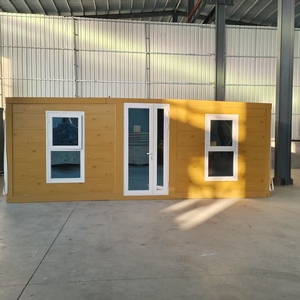 20ft 10ft 30ft 40ft çin prefabrik cep katlanır genişletilebilir konteyner ev 3 in 1 katlanabilir prefabrik ev iki oda bir salon - Product Image 6
