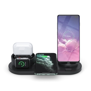 6 in 1 Wireless <strong>Charger</strong> for Apple Mobile Phone Watch Charging Earphone <strong>IQ</strong> 15W 3 in 1 Multiple Function Wireless Magnetic <strong>Charger</strong> - Product Image 4