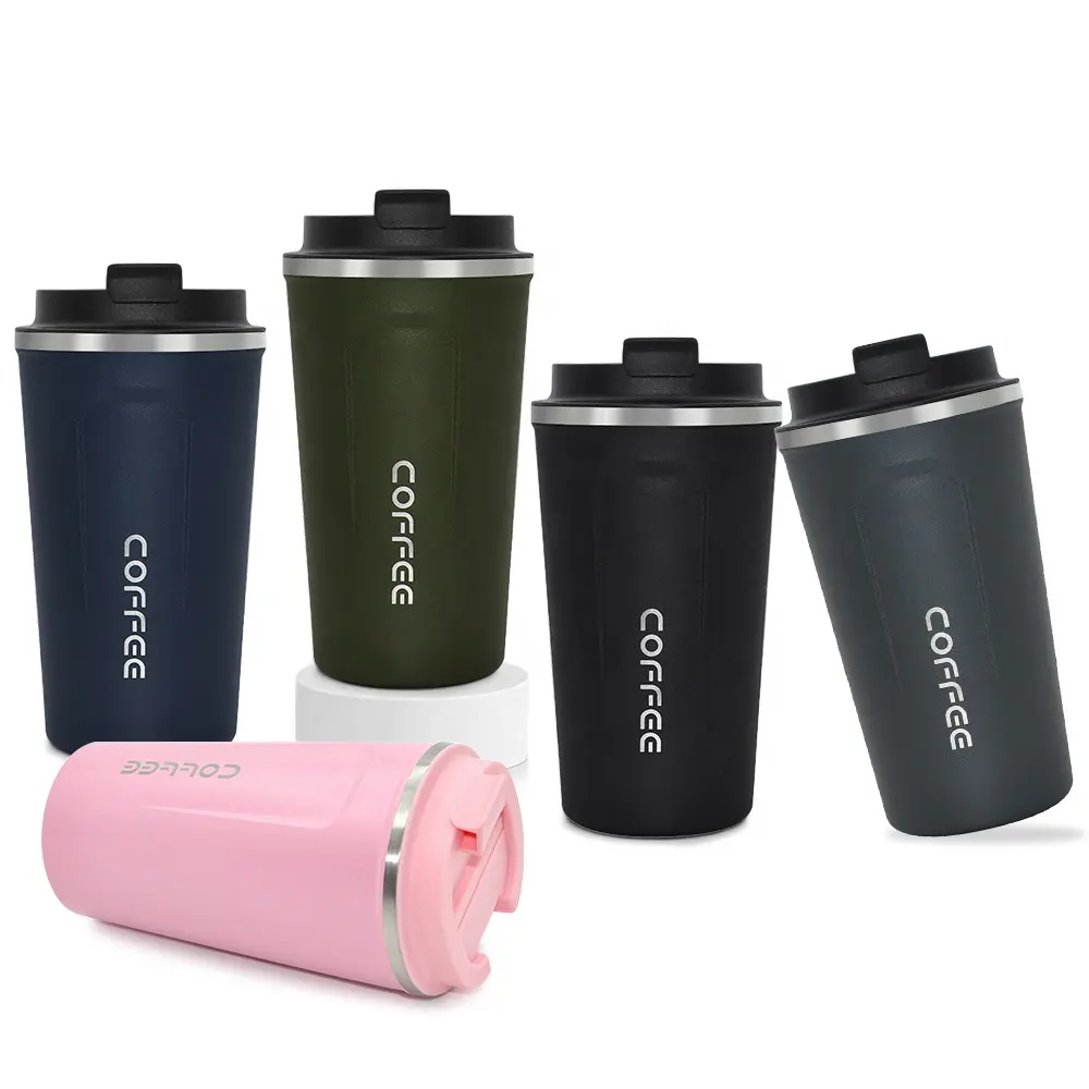 Wholesale Custom Logo 380/510ML Leakproof Stainless Steel Thermos Cup With Lid Double Wall Vacuum Insulate Tumbler