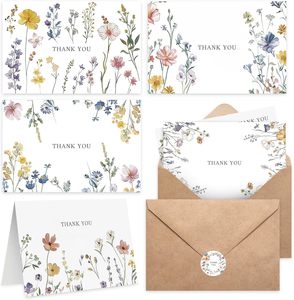 4x6 tùy chỉnh in ấn sang trọng lời mời đám cưới kinh doanh nhỏ sinh nhật bưu thiếp tùy chỉnh Cảm ơn bạn thẻ với phong bì - Product Image 4