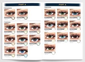 Lenti a contatto 3 toni catalogo lenti a contatto 14.5mm libro di carta colore marrone lenti a contatto catalogo - Product Image 4