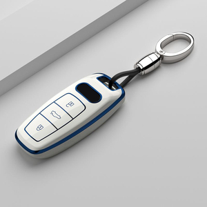 מפתח המכונית תיק תיבת מפתח עיצוב עבור <span class=keywords><strong>audi</strong></span> q4 e-tron 2022 2023 2024 2025 2026 quatro אביזרי רכב לשנות
