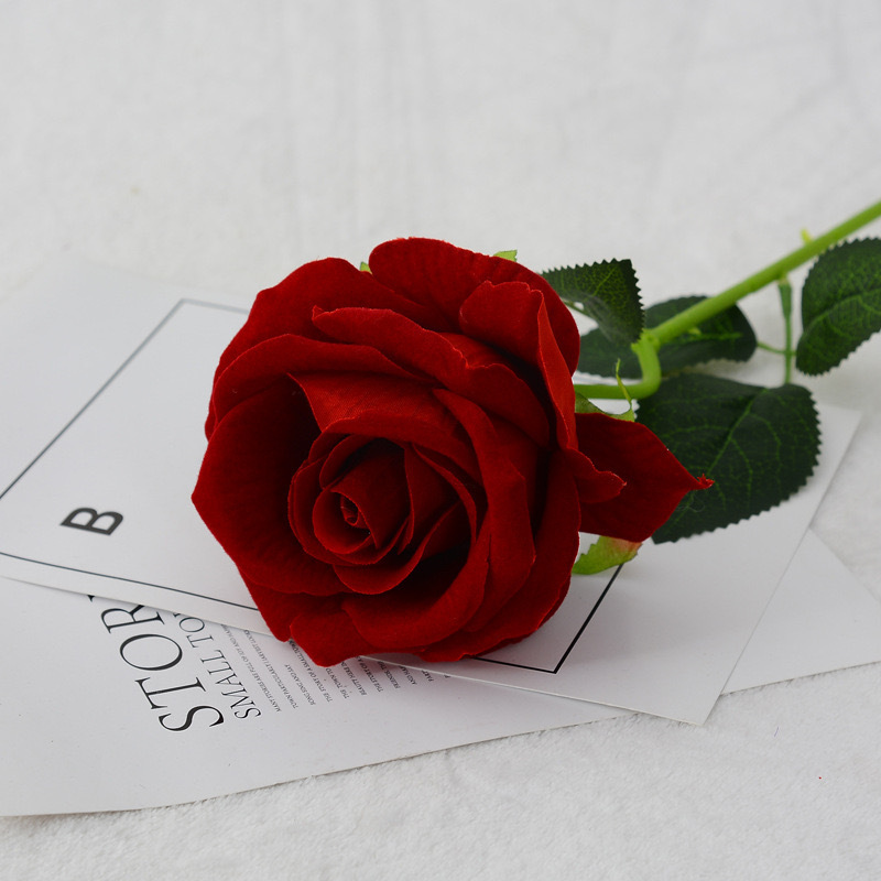 Velvet lover rose-burgundy-10 cm diameter