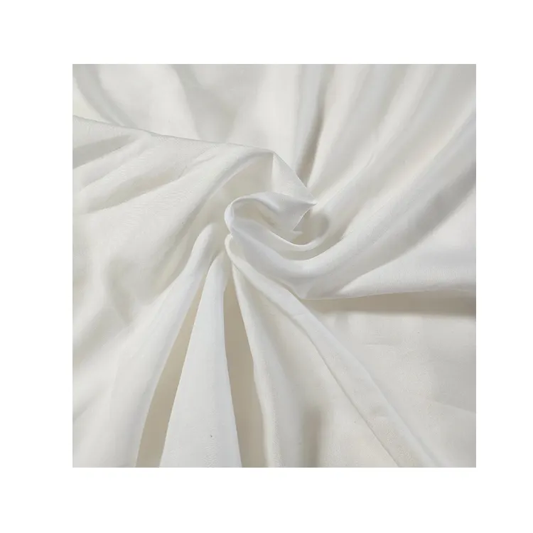 16 мм 35% шелк 65% хлопок саржевая ткань белая шелковая смесь ткань для шарфа