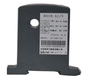 Acrel-transductor de Corriente CA monofásico BA10- AI/V, aislamiento de corriente de CA 0-50A a salida analógica a DC0-5V con fuente de alimentación de 12V/24V - Product Image 4