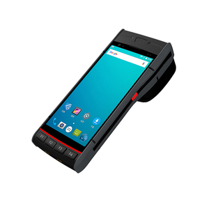 Impresora de código de barras electrónica Android 9, escáner Industrial resistente, PDA con impresora térmica integrada de 58mm