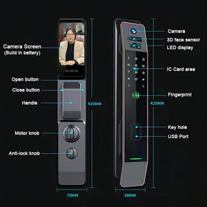 TOPTEQ Usmart Go App con fotocamera integrata TOPTEQ US8 riconoscimento del volto Smart Lock Intercom - Product Image 4