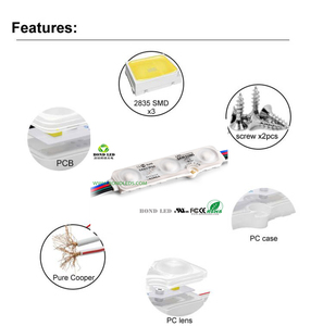 0.72W 12VRGBモジュール省エネLEDインジェクションLEDモジュールダークライト5050 smdラウンドLEDモジュールレンズ付き - Product Image 2