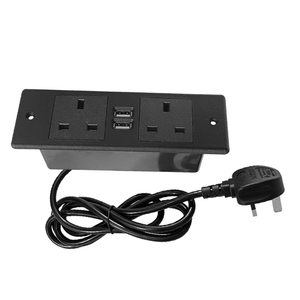 优质英国标准桌面插座嵌入式桌面1 USB 1 C型电源板隐藏家具插座 - Product Image 2