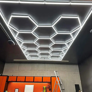 Ad alta potenza stile moderno fai da te assemblaggio esagonale illuminazione Rgb grandi plafoniere per bellezza esagonale Led - Product Image 3
