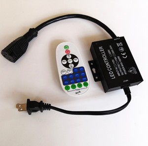 110V RF telecomando LED luce di natale Dimmer 6A spina ad alta tensione Logo personalizzabile cablato DC 12V - Product Image 2