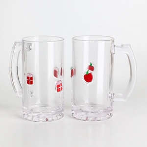 500 ml New <strong>Design</strong> Beer Glass <strong>Mug</strong> <strong>with</strong> Icon Glass <strong>Different</strong> Shape Icon Glass in Factory - Product Image 2