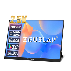 Ultra-Slim 16-Inch 2.5K 144Hz IPS Panel <strong>Computer</strong> <strong>Monitor</strong> Compatible <strong>with</strong> PC Switch PS5 PS4 Nintendo New <strong>with</strong> <strong>Built</strong>-<strong>in</strong> Speaker - Product Image 1