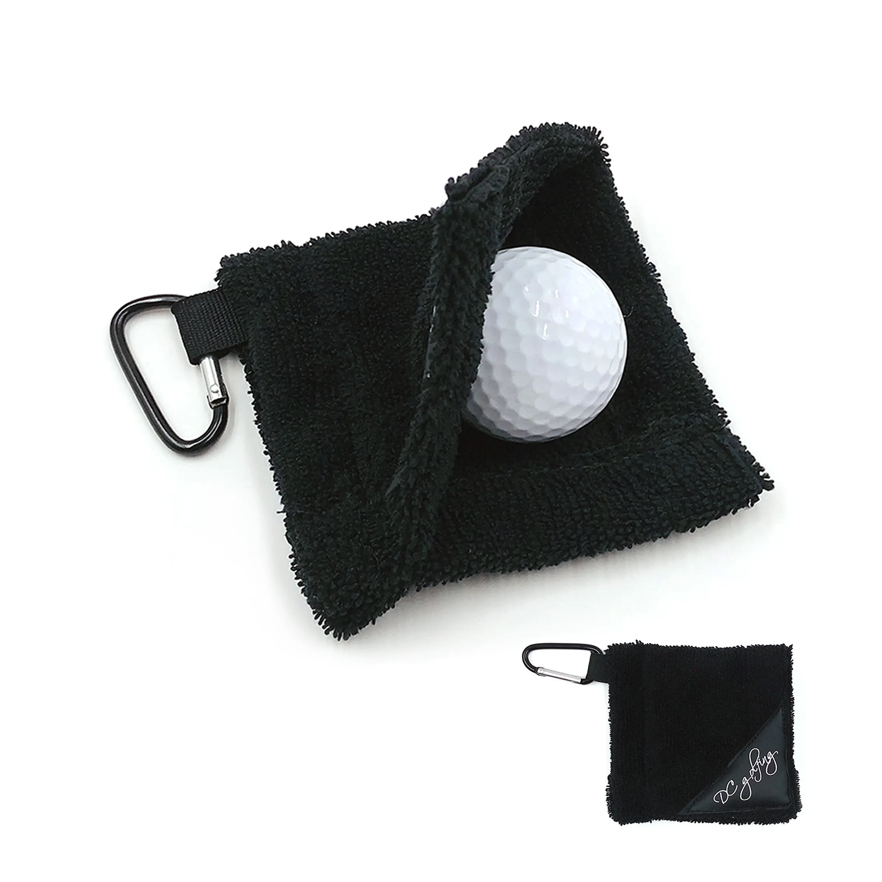 Sneldrogende 100% Microfiber Mini-Golfbal Schoonmaakzakdoek Met Aangepast Logo