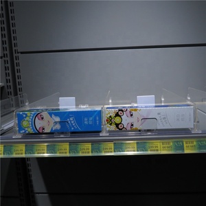 Automatico regolabile caricato a molla tabacco portasigarette espositore per armadietto prodotto divisore vassoio sistema corsia scaffale Pusher - Product Image 5
