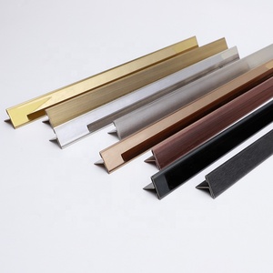 Dải Trang Trí Gạch Chữ T Bằng Thép Không Gỉ Mạ Vàng Tráng Gương Hồ Sơ PVD T 201 & 304 Cho Đồ Nội Thất Sàn Tường - Product Image 1