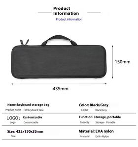 Eway Kabellose Bluetooth EVA Schwarze Tastaturhülle mit Stoßfester Aufbewahrungstasche für Produktivität Unterwegs - Product Image 3