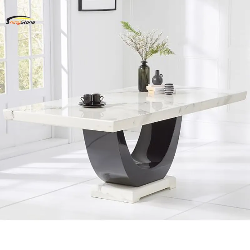 Differential table base design corians solid surface stone dining table