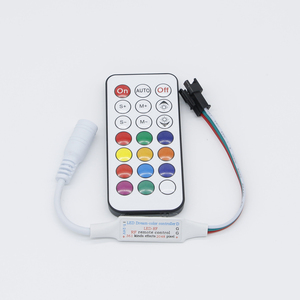 ミニRFRGBLEDコントローラー調光器DC5V-12V6A21キーRGB50503025LEDストリップライト用ワイヤレスリモコン - Product Image 1
