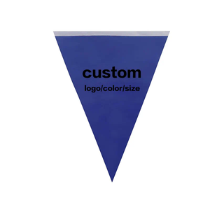 Nuevo impreso personalizado 3x5 mano ola Mesa asta de bandera publicidad coche banderas cadena rectángulo empavesado jardín triángulo banderín banderas - Product Image 3