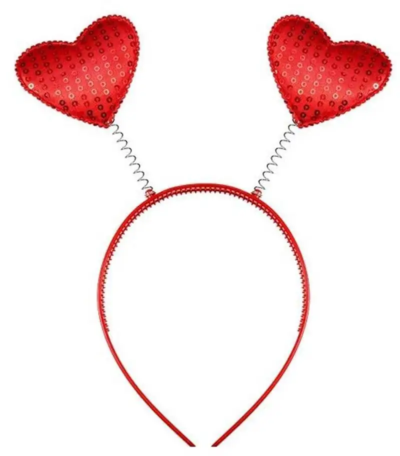 Новый Счастливый День Святого Валентина в форме сердца повязка на голову для вечеринки Счастливый День святого Валентина для взрослых