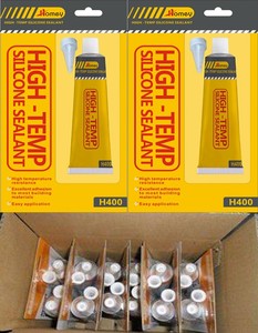 Homey H400 Sellador de silicona ácido de alta temperatura Embalaje pequeño 50g para motor Adhesivo de silicona Mezcla de goma de silicona Manual