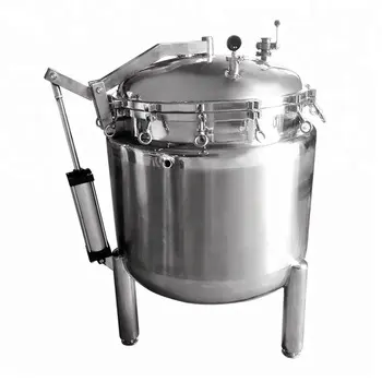 Industrial 500l High Pressure Vegetable Cooking Pot/ Fruit Sauce Pressure Cooker/ Hard Bone Soup Cooking Machine With Pressure