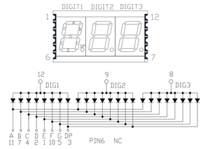 Jstronic пользовательский 3-значный SMD 7-сегментный 0,39 дюймов трехзначный светодиодный дисплей - Product Image 5