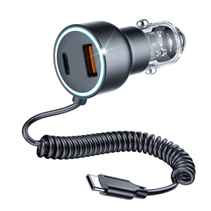 电路板汽车充电器廉价<span class=keywords><strong>Usb</strong></span>带灯时尚充电器配件Oem适配器55w Pps录音机三相