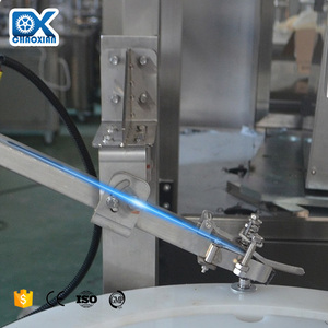 Beverage Frosted Mat Green Bottle 38mm Screw Metal Caps <strong>Rotary</strong> <strong>Automatic</strong> ROPP <strong>Capping</strong> <strong>Machine</strong>