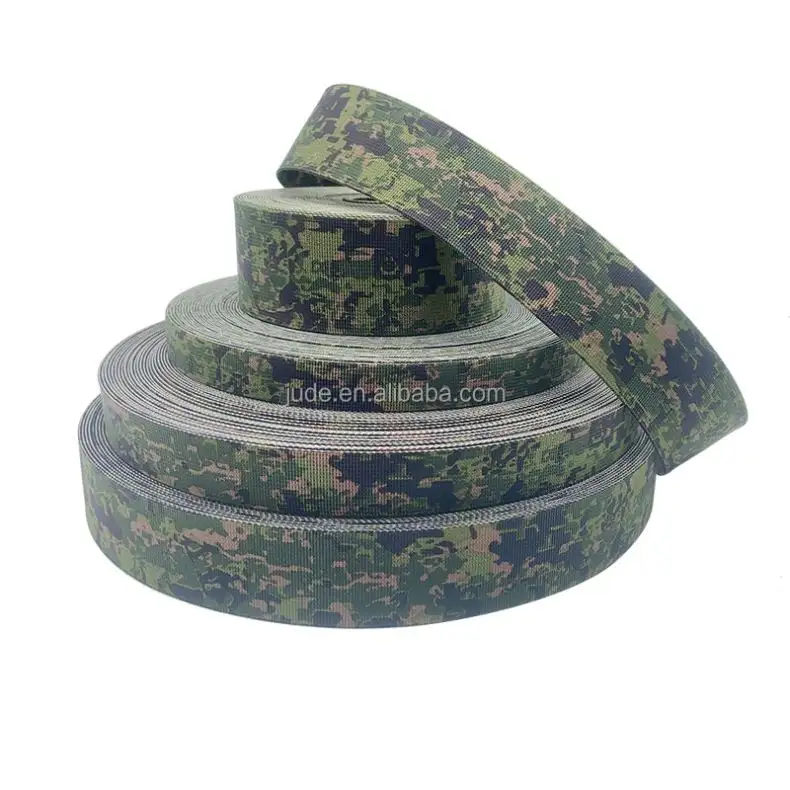 Filipinas Camuflagem MOLLE 20 25 38 50 Web Band Alta tenacidade Mil Spec 17337 55301 Nylon impresso personalizado PHILAPAT Webbing