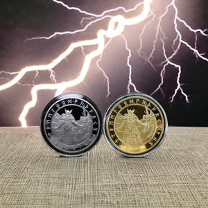 Jinruixiang kẽm-nhôm hợp kim tùy chỉnh thần thoại con số Thor 3D thách thức đồng xu - Product Image 1