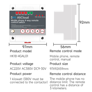 Telecomando intelligente senza fili a doppia banda 2.4G/5G WiFi telecomando interruttore di illuminazione elettrica Multi-canale - Product Image 5