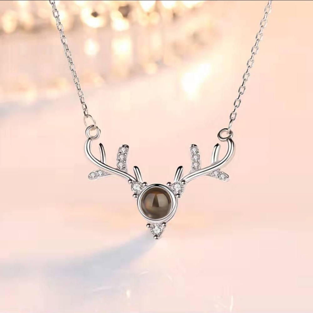 Silver deer antler