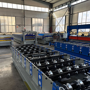 Cao hiệu quả chống mài mòn auto-bôi dầu thép mái ngói làm cuộn tạo thành máy với động cơ & động cơ PLC điều khiển - Product Image 3