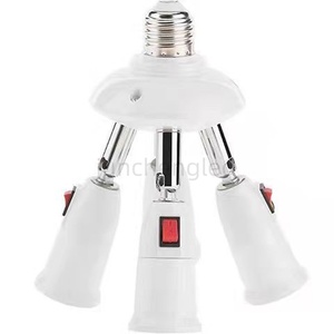 E27 extension lamp <strong>socket</strong> <strong>adapter</strong> <strong>with</strong> flame retardant plastic and copper fittings, 90&deg; angle and 180&deg; <strong>rotatable</strong> lamp holder - Product Image 3