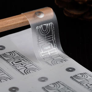 Transparent Self-adhesive Label Customized Coffee Cup logo Sticker Customized Baking Trademark Two-dimensional <strong>Code</strong> Sealing - Product Image 2