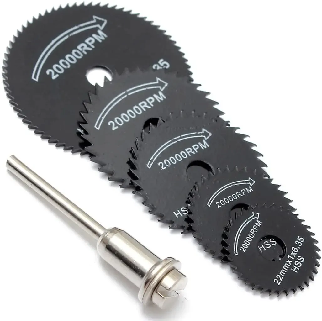 Mini HSS Circular Saw Blade Rotary Tool For Dremel Metal Cutter Power Tool Wood Cutting Discs Drill Mandrel Cutoff 22-44mm