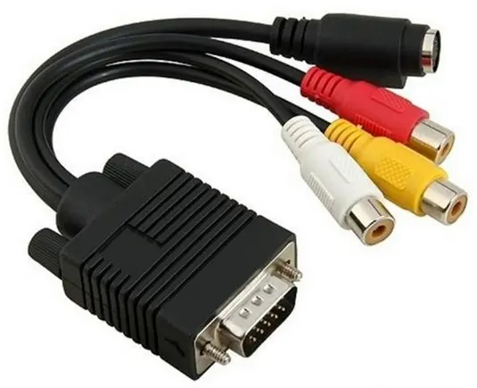 Cinch-zu-VGA-Kabel Audio-Video-VGA-Monitor Pin-Out-VGA